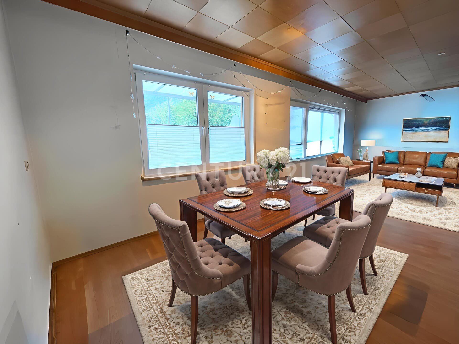 Obergeschoss Ess-Wohnzimmer Einrichtungsbeispiel