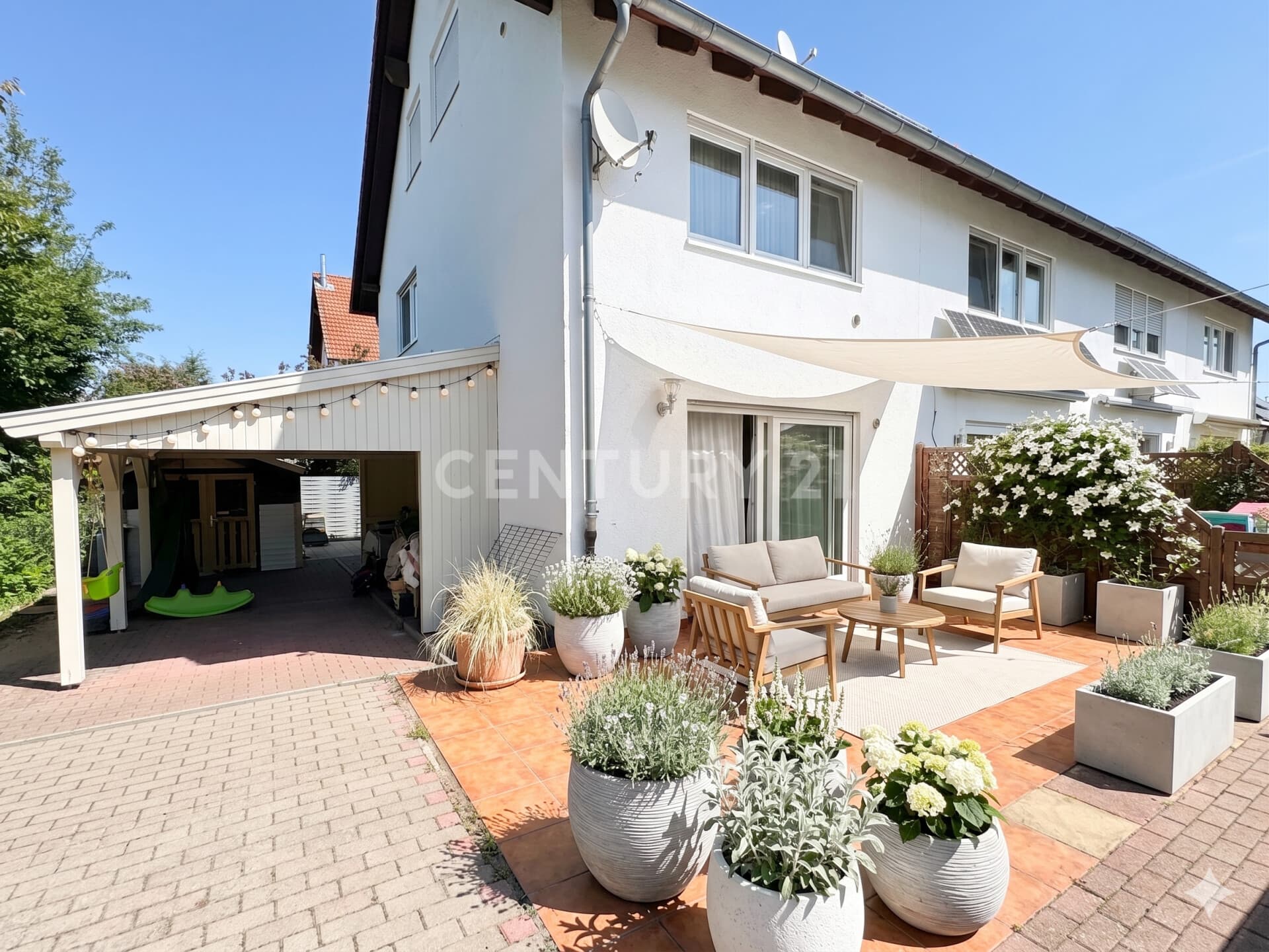 Aussen Terrasse KI generiert